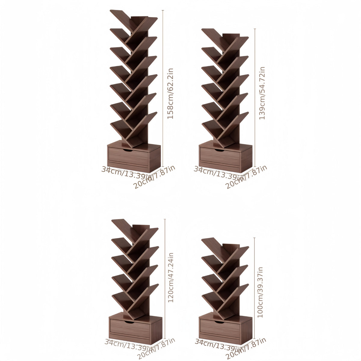 TreeShelf™ Vertical Bookcase – Stylish & Space-Saving Storage Solution